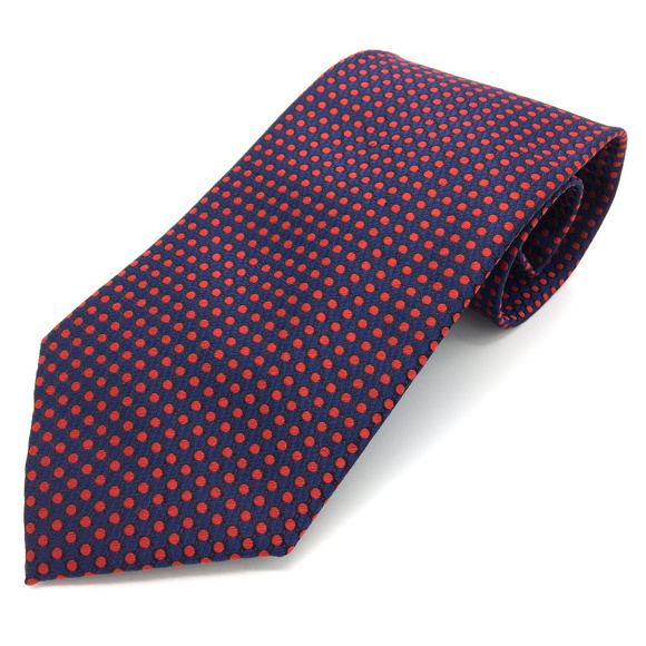 Renato Balestra Navy Blue Red 100% Silk Neck Tie - Picture 4 of 5